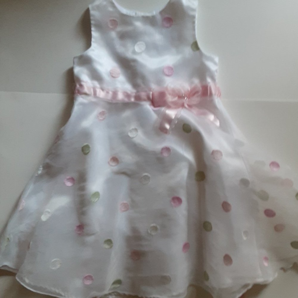 Girl's 4 T Youngland Multi- Colored Polka Dot Dress